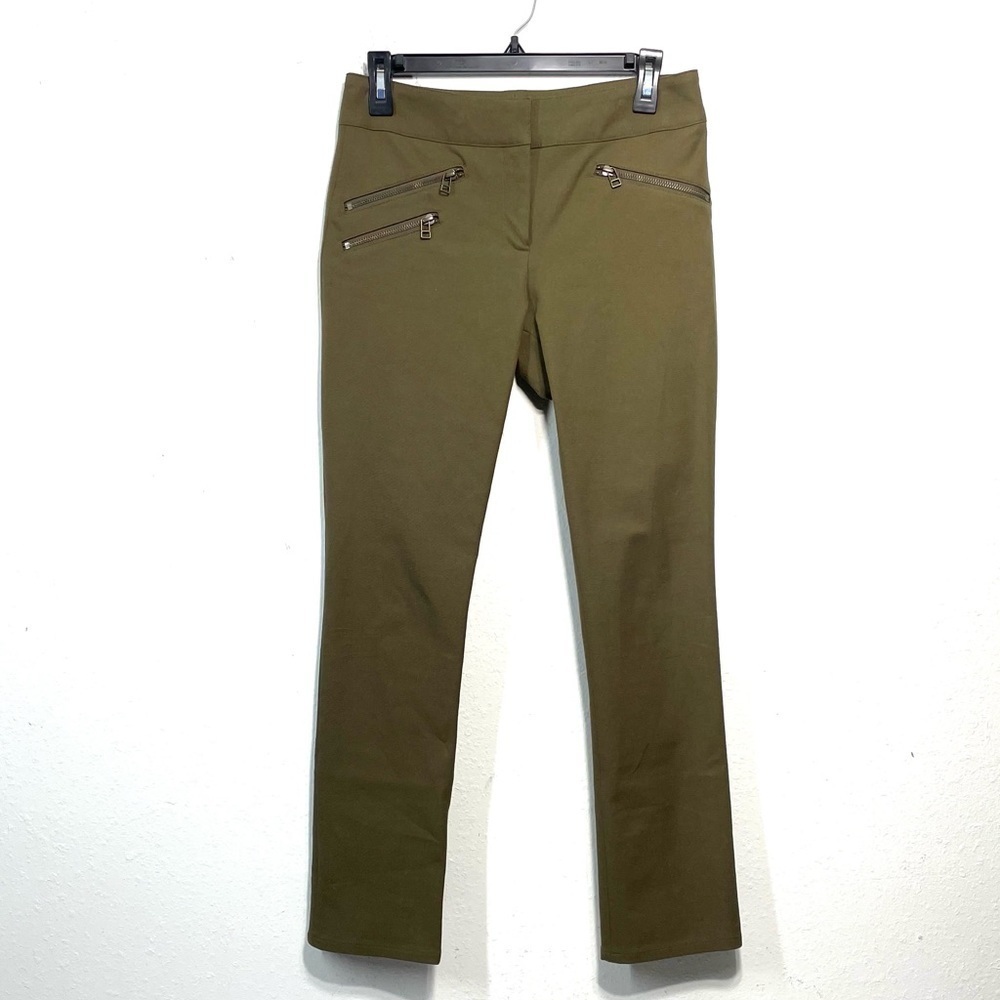 Veronica Beard Roxy Front Zipper Crop Ankle Moto Pants Size 4 Q45